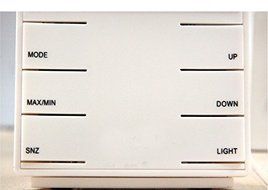 SIS indoor LCD desktop weather station with Alarm Clock,Temperature ,Humidity ,Travel Alarm Clock-White N3