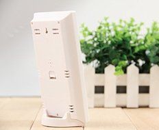 SIS indoor LCD desktop weather station with Alarm Clock,Temperature ,Humidity ,Travel Alarm Clock-White N4
