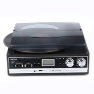 Record Player Musitrend Belt Drive 3 Speed Turntable with LCD Display Supports USB/SD encoding to MP3, Cassette... N3