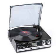 Record Player Musitrend Belt Drive 3 Speed Turntable with LCD Display Supports USB/SD encoding to MP3, Cassette... N5