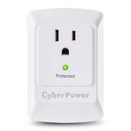 CyberPower CSB100W 900 Joules Essential Wall Tap with 1-Outlet Surge Suppressor N6