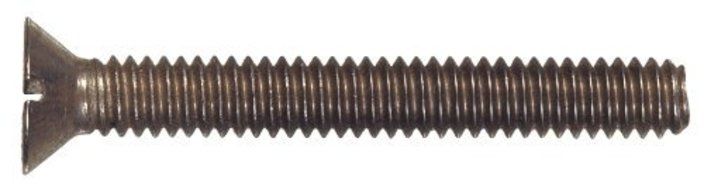 The Hillman Group 3068 10-24 x 2-Inch Stainless Flat Head Slotted Machine Screw, 10-Pack by The Hillman Group