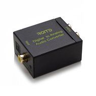 Digital to Analog Audio Converter with Fiber Toslink Cable and Power Adapter Supports PCM / LPCM Output Coax and... N5