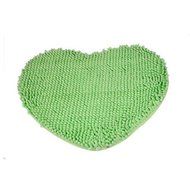 Kingfansion Bedroom Door Mat Heart Shaped Carpet Fluffy Chenille Rug Cushion (Purple) N17