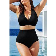 HOT Sale!Canserin Women Plus Size High Waist Push up Padded Bikini N22