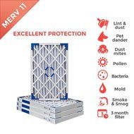 16x20x2 MERV 11 ( MPR 1000 ) Pleated AC Furnace Air Filter - 4 Pack