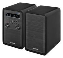 Sangean All in One Surround Sound Bluetooth AM/FM Dual Alarm Clock Radio with Large Easy to Read Backlit LCD Display N2