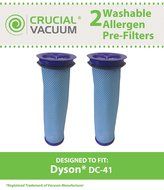 2 Dyson DC41, DC50 &amp; DC65 Replacement Washable Reusable Allergen Pre-Filter Designed To Fit Dyson 41 Animal Upright...