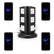 Power Strip, Safemore Smart 6-Outlet with 4-USB Surge Protection Power Socket 4000W 110-250V Worldwide Voltage... N4