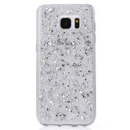 Galaxy S7 Edge Case,UZZO Luxury Sparkle Powder Paillette Bling Flexible TPU Bumper Case Protective Shell Rubber... N3
