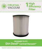 High Efficiency Replacement Dirt Devil 7in Central Vacuum Filter Fits Pro series 390, 590, 690, 890, 990, Platinum...