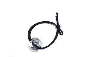 Nkisup Acrylic Ball Decorate Elastic Hair Band Hair Accessories Holder (Gold) N6