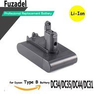 FUZADEL 2200mAh 22.2v Battery for Dyson Cordless DC44 animal battery DC34 DC35 DC45 Vacuum Clearner Type B N4