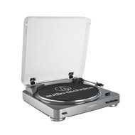 Audio Technica AT-LP60 Fully Automatic Stereo Turntable System, Silver (Certified Refurbished)