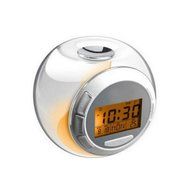 Natural Sound Alarm Clock 7 Color Changing Light LED Screen 3AAA Battery Powered Small Music Alarm Clock N4