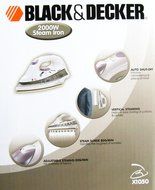 Black &amp; Decker X1050 2200-watt Auto-Shut Off Steam Iron, 220-volt N4