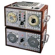 Spirit Of St. Louis Wooden Alarm Clock CD Radio N2