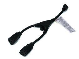 Monoprice 105309 14-Inch 14AWG Power Cord Splitter Cable, Black