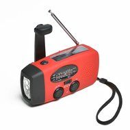 ODOLAND Emergency NOAA Weather Radio with Flashlight - Solar Hand Crank Self Powered AM/FM/NOAA Radio with LED... N5