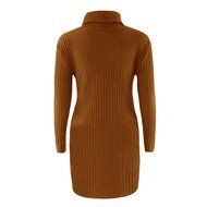 Women Dress,Haoricu Fall Womens Casual Long Sleeve High-collar Solid Jumper Turtleneck Sweater Dress Skirt Coat... N28