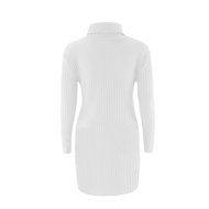 Women Dress,Haoricu Fall Womens Casual Long Sleeve High-collar Solid Jumper Turtleneck Sweater Dress Skirt Coat... N29