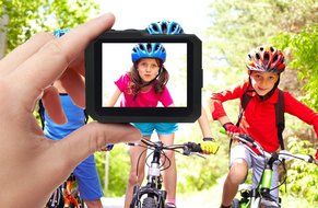 Gear Pro Waterproof Sports Action Camera 360 Degree Panoramic 8MP and 1080P HD With 1.5 inch LCD Screen (Blue) N12