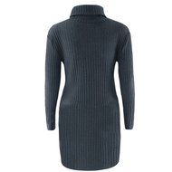 Women Dress,Haoricu Fall Womens Casual Long Sleeve High-collar Solid Jumper Turtleneck Sweater Dress Skirt Coat... N32