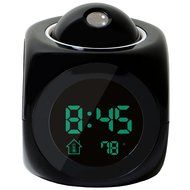 Alarm Clock Multi-function Digital LCD Voice Talking LED Projection Temperature. N6