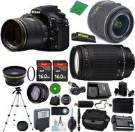 Nikon D810 - International Version (No Warranty), 18-55mm f/3.5-5.6 DX VR, Nikon 70-300mm f/4-5.6G, 2pcs 16GB...