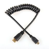 UCEC 11.81"/30cm Coiled Micro HDMI to Mini HDMI Cable for Atomos for Ninja Star N3