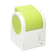 Water &amp; Wood Adjustable Angles Scented USB Electric Air Conditioning Mini Fan Air Cooler Green N4