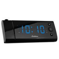 Electrohome USB Charging Alarm Clock Radio with Time Projection, Battery Backup, Auto Time Set, Dual Alarm, 1.2...