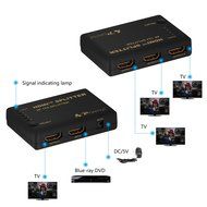 Portta 4PET0104 HDMI Splitter 4 Port 1x4 v1.4 with 340MHz and 4k x 2k support Full 3D Uncompressed Compressed... N4