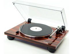 THORENS TD 206 Turntable with audio-technica cartridge, Dustcover (Macassar Finish)