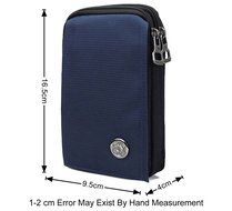 liangdongshop Casual Water Resistant Oxford Waist Pack Phone Sleeve Chest Pouch(Sapphire Blue) N6