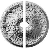 Ekena Millwork CM32TN2-05500 32 3/8OD x 5 1/2ID x 3 1/2P Tristan Ceiling Medallion, Fits Canopies up to 6-1/4,...