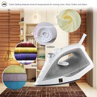 ZZ ES23571 Light Weight Steam Iron with Non-Stick Soleplate, 1200 W, White/Grey N8