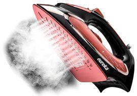 Eureka Razor Powerful Steam Iron ,Burst Super Hot 1500 Watt Iron Marsala Pouch Included N3