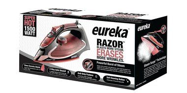 Eureka Razor Powerful Steam Iron ,Burst Super Hot 1500 Watt Iron Marsala Pouch Included N6
