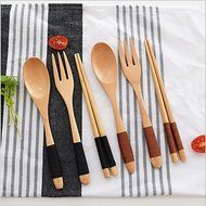 Spoon/Fork/chopsticks Solid Japanese Style Creative Portable Wooden N2