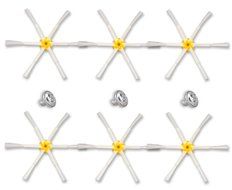 I-clean Vacuum Cleaner 6-arms Side Brushes+10 Packs for iRobot Roomba 770, 780, 790, 650, 595, 630 N4