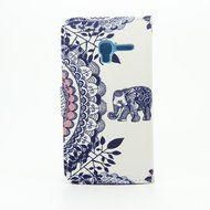 Alcatel One Touch Pop 3 Case,ikasus Colorful Painted Premium PU Leather Fold Wallet Pouch Case Flip Stand Credit... N21