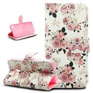 Alcatel One Touch Pop 3 Case,ikasus Colorful Painted Premium PU Leather Fold Wallet Pouch Case Flip Stand Credit... N25