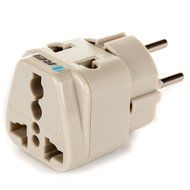 OREI Grounded Universal 2 in 1 Plug Adapter Type H for Israel &amp; more - High Quality - CE Certified - RoHS Compliant... N2