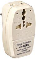 OREI Grounded Universal 2 in 1 Plug Adapter Type H for Israel &amp; more - High Quality - CE Certified - RoHS Compliant... N3
