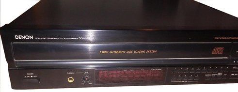 Denon DCM-520 PCM Audio Auto CD 5 Disc Loading System Digital Stereo Receiver