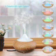 Wood Grain Electric Aromatherapy Essential oil Diffuser Cool Mist Humidifier with Color LED Display and Auto off... N10