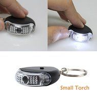 Sound control lost key finder keychain locater torch led new N2