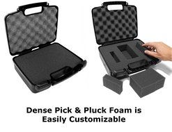DJLOCK Portable Hard Carrying Case w/ Customizable Foam for Monster GO DJ Portable Mixer Digital Turntable, Microphone... N5