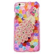Iphone 7 Plus 5.5inch Bling Rose Gems Smartphone Cover,Yaheeda Butterfly Flower Design 3D Handmade Rhinetstone... N8